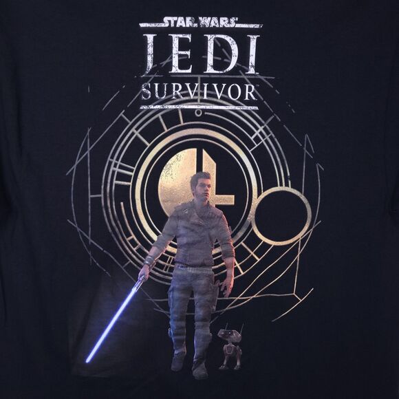Star Wars Jedi Survivor T Shirt Mens Large Black - Picture 2 of 9